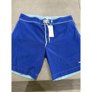 Parke and Ronen Swim Trunk Shorts Men's 34x 7 Blue And Teal Stitched